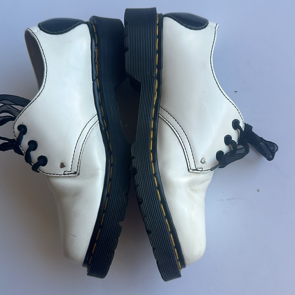 Dr. Martens White 1461 Hearts Smooth & Patent Leather Oxford Shoes Sz- - Picture 10 of 13
